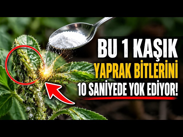 Kimyasal İlaçları ÇÖPE ATIN! 1 Kaşık Yaprak Bitlerini On Saniyede Yok Ediyor